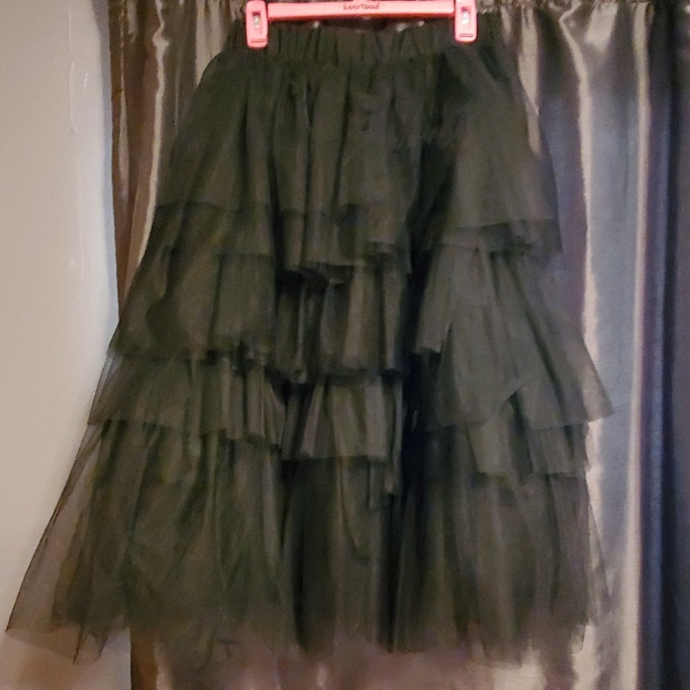 Midi tulle skirt